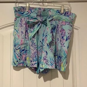 Women’s Lilly Pulitzer Sash Shorts Seahorse Print Size 4